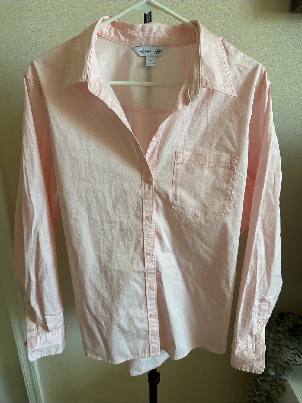 Old Navy Light Pink Button-Down Shirt